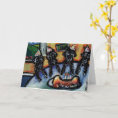 Flat Coated Retriever zomerverjaardagsfeestje Kaart (Gele Bloem)