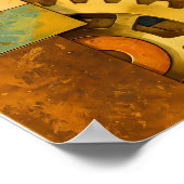 Flat Color Aged Metal Steampunk Industrial Design Poster (Hoek)