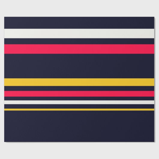 Flat Color Stripe Cadeaupapier (Vlak)