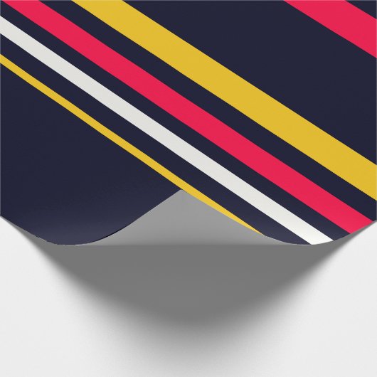 Flat Color Stripe Cadeaupapier (Hoek)