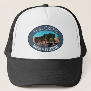 Flat Creek Marina en RV Camping Trucker Hat Trucker Pet