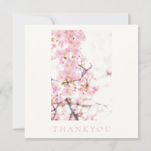 FLAT DANK JULLIE KAART: CHERRY BLOSSOM BRANCH BEDANKKAART