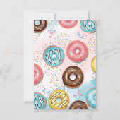 Flat Dank u 2e Verjaardag Kaart. Bedankkaart (Achterkant)