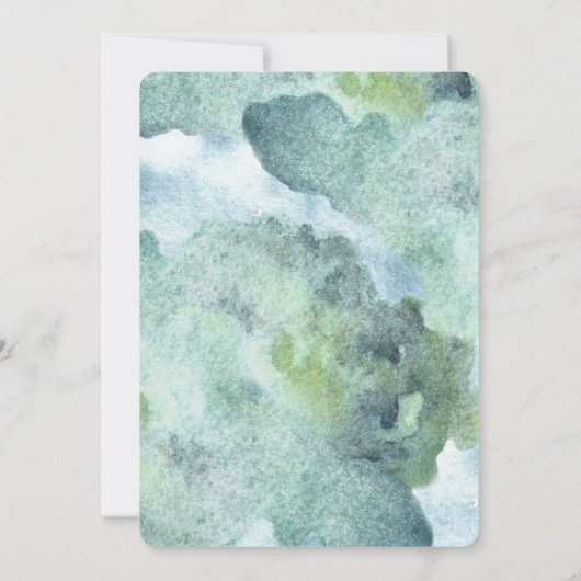 Flat dank u Baby shower Kaart (Achterkant)