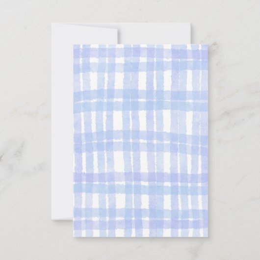 Flat dank u Baby shower Kaart Tangerine (Achterkant)