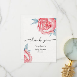 Flat dank u Baby shower Kaarten