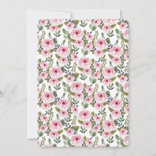 Flat dank u kaart Baby shower (Achterkant)