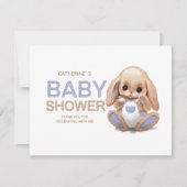 Flat dank u kaart Baby shower (Voorkant)