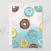 Flat Dank u kaart voor 1e verjaardag. (Achterkant)