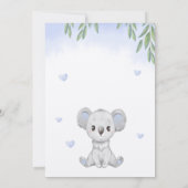 Flat Dank u kaart voor baby shower. (Achterkant)