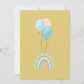 Flat Dank u kaarten voor 1e verjaardag. (Achterkant)