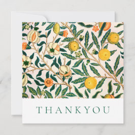 FLAT DANKJE KAART : WILLIAM MORRIS : POMEGRANATEN