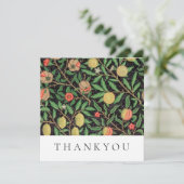 FLAT DANKJE KAART : WILLIAM MORRIS : POMEGRANATEN (Staand voorkant)