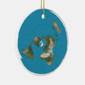 Flat Earth AE Azimuthal Equidistant Map Ornament (Rechts)
