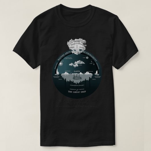 Flat Earth Ancient Hebreeuws Conception of The Uni T-shirt (Design voorkant)