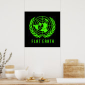 Flat Earth Big Poster (Keuken)