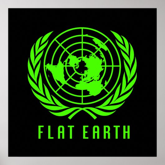 Flat Earth Big Poster (Voorkant)