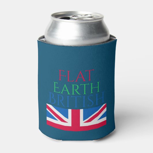 Flat Earth Britse Koelbox Blikjeskoeler (Blikje Voorkant)