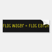 Flat Earth Bumpersticker (Voorkant)