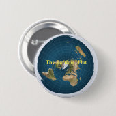 Flat Earth Button (Voorkant /achterkant)