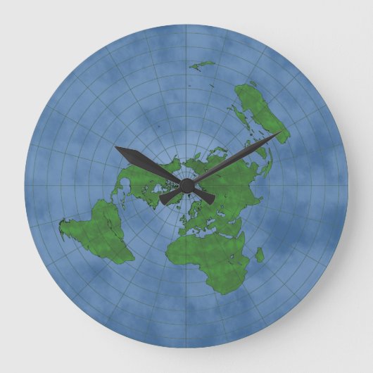 Flat Earth Clock Grote Klok (Voorkant)