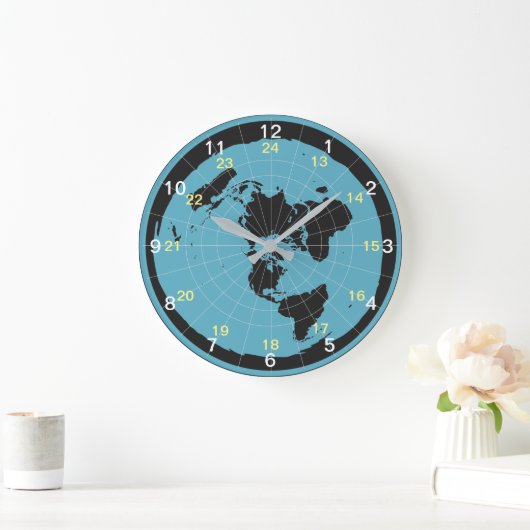 Flat Earth Clock-ontwerp Grote Klok (Huis)