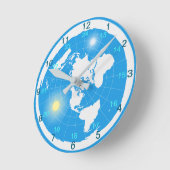 Flat Earth Clock Ronde Klok (Hoek)