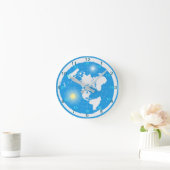 Flat Earth Clock Ronde Klok (Huis)