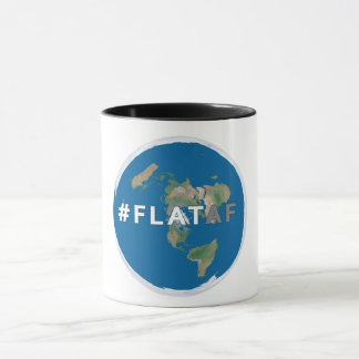 Flat Earth Coffee-Mok | #flataf | Vaste aarde Mok