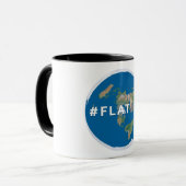 Flat Earth Coffee-Mok | #flataf | Vaste aarde Mok (Voorkant links)