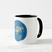 Flat Earth Coffee-Mok | #flataf | Vaste aarde Mok (Voorkant rechts)