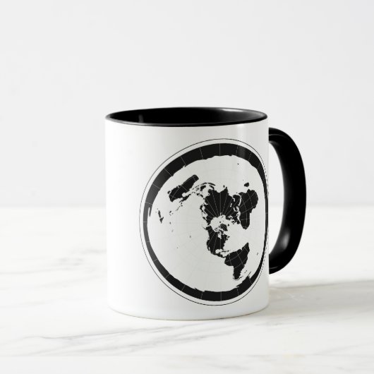 Flat Earth Coffee-Mok Mok (Voorkant rechts)