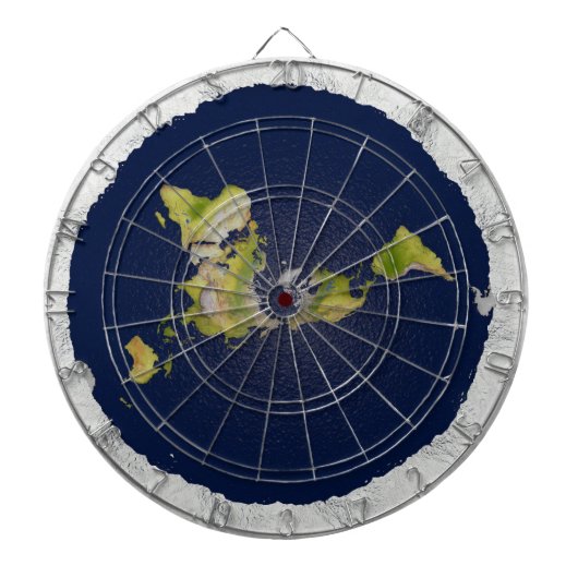 Flat Earth Dart Board Dartbord (Voorkant)