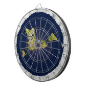 Flat Earth Dart Board Dartbord (Voorkant Rechts)