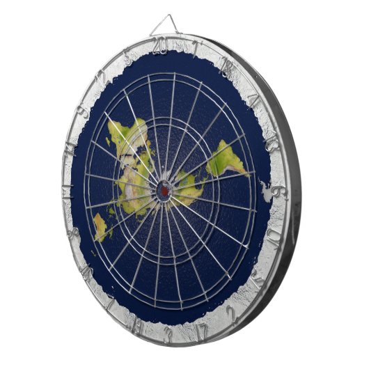 Flat Earth Dart Board Dartbord (Voorkant Rechts)
