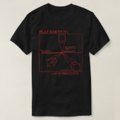 Flat Earth Design Flat Earth 101 Wet op het perspe T-shirt (Design voorkant)