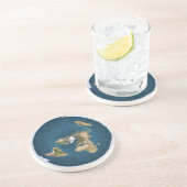 Flat Earth Drink Onderzetter (Zijkant)