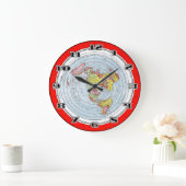 Flat Earth Gleasons Nieuwe Standaardkaart van de w Grote Klok (Huis)