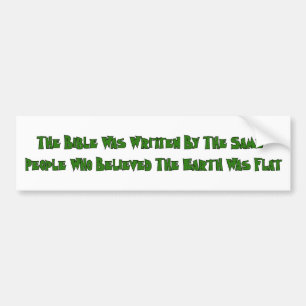 Flat Earth Historians Bumpersticker