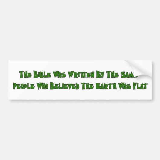 Flat Earth Historians Bumpersticker (Voorkant)