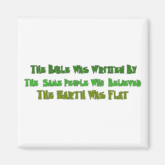 Flat Earth Historians Magneet (Voorkant)