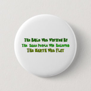 Flat Earth Historians Ronde Button 5,7 Cm