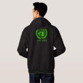 Flat Earth Hoodie (Achterkant volledig)