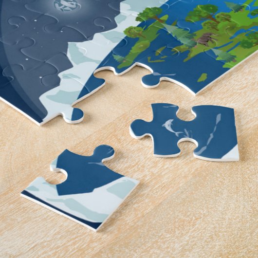 Flat Earth Kinder Puzzle Legpuzzel (Zijkant)