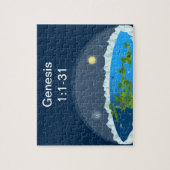 Flat Earth Kinder Puzzle Legpuzzel (Verticaal)