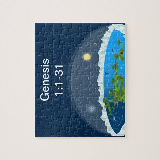 Flat Earth Kinder Puzzle Legpuzzel (Verticaal)