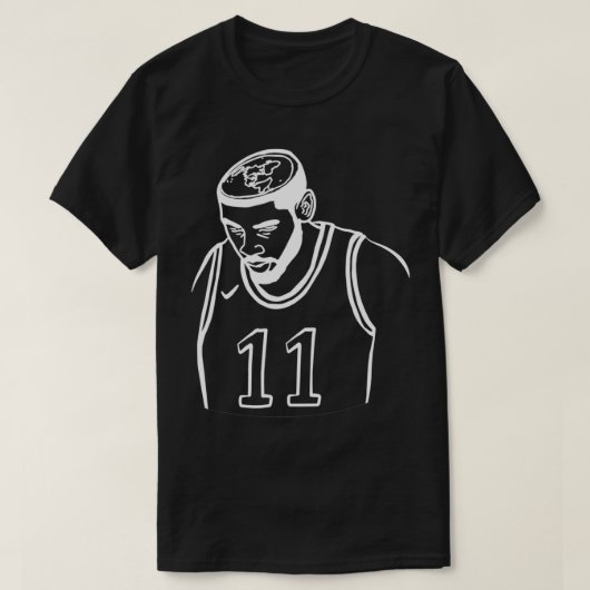 Flat Earth Kyrie White T-shirt (Design voorkant)