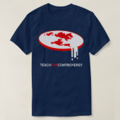 Flat Earth leert de controverse T-shirt (Design voorkant)