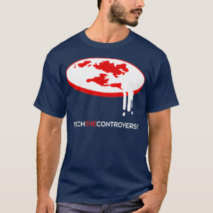 Flat Earth leert de controverse T-shirt