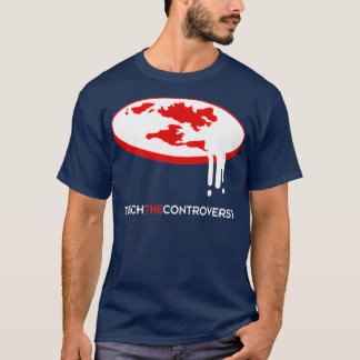 Flat Earth leert de controverse T-shirt